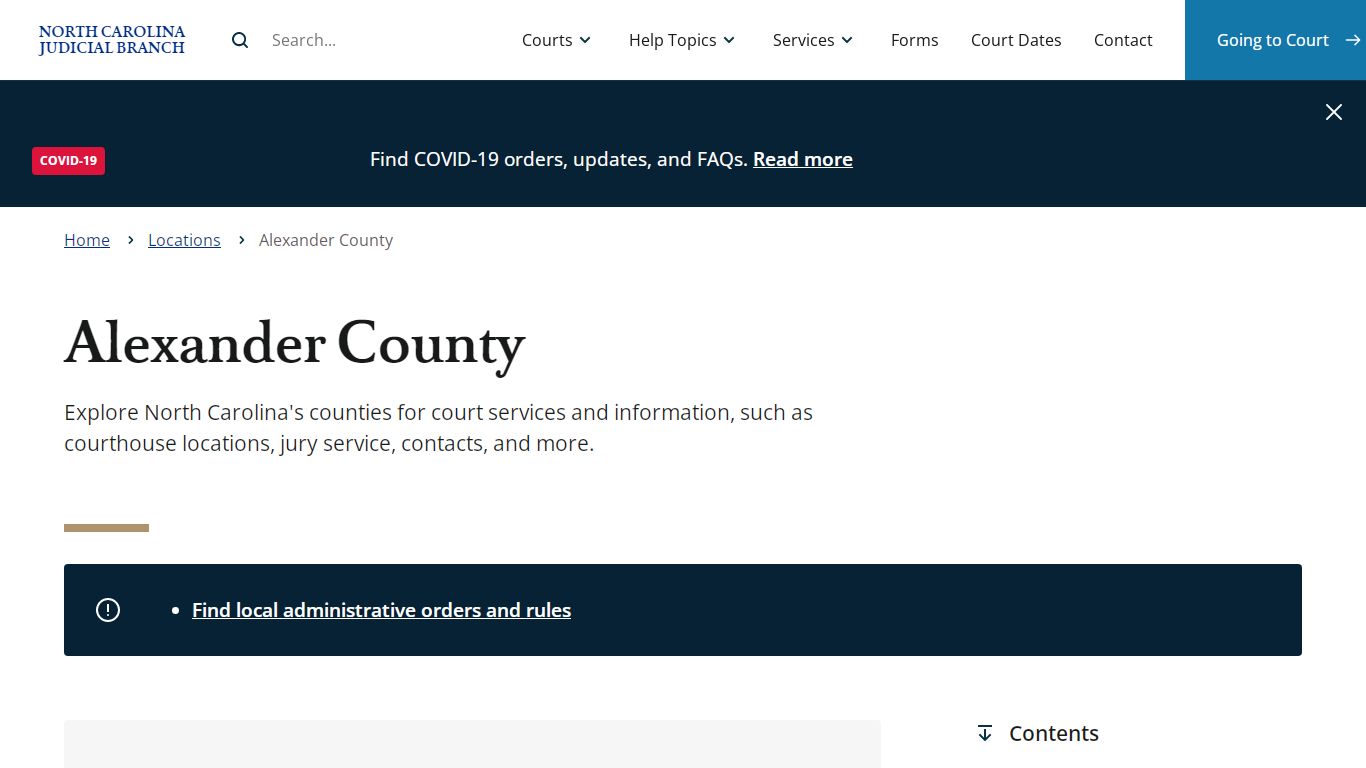 Alexander County | North Carolina Judicial Branch - NCcourts