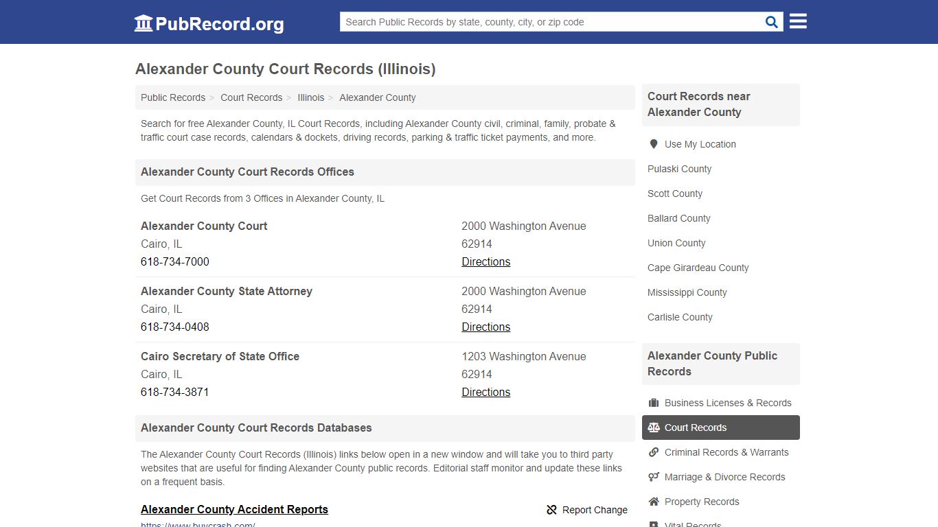 Free Alexander County Court Records (Illinois Court Records)